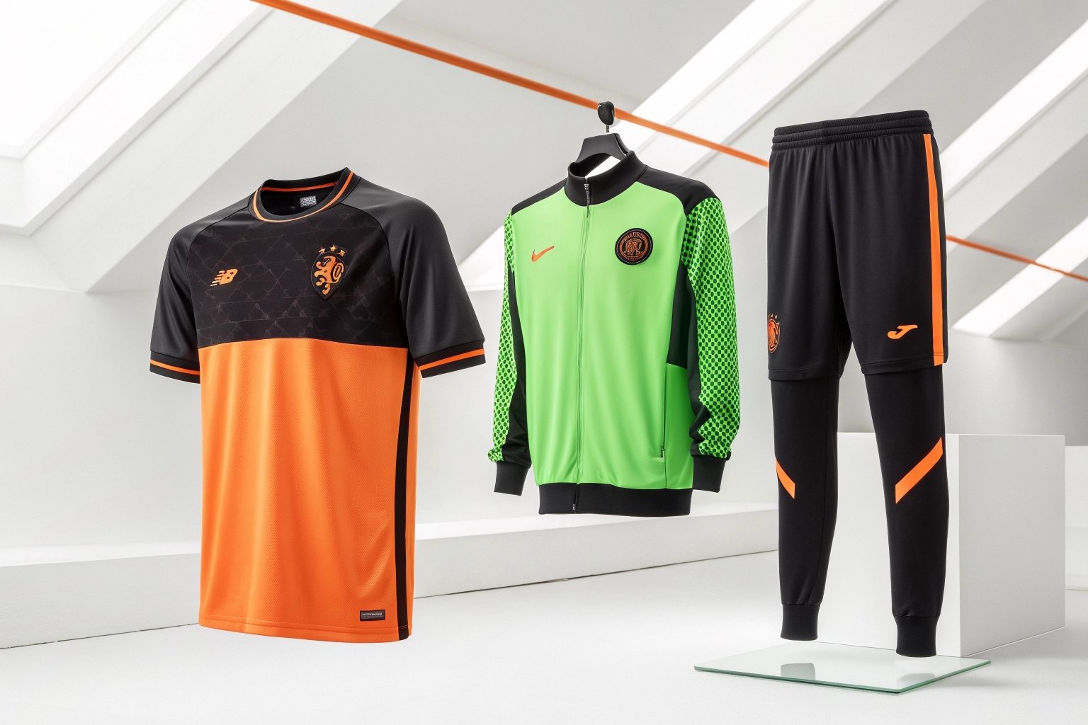 Premium sportwear kit showcase