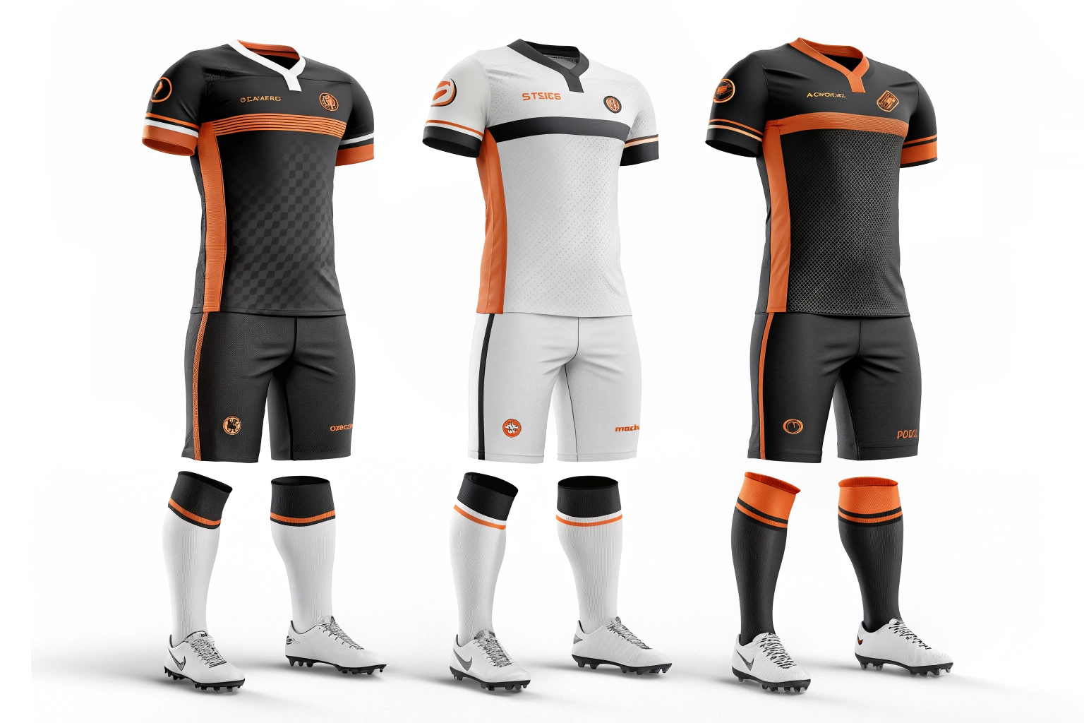 Muzino Sportswear Three Coordinated Jerseys